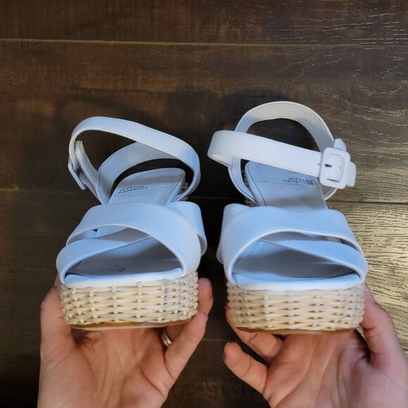 NEW Jeffrey Campbell Whicker Sandals Women 10 Cottagecore Picnic Retro Old Money - Picture 3 of 10